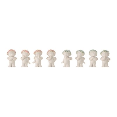 Baby-Engel m. Rosen stehend VE = 24 Stk.Farblich sortiert - "blau und rosa"