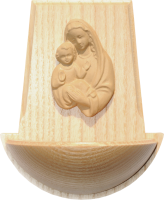 Weihkessel m. Madonna-Relief Ahorn Weihkessel m. Madonna-Relief Ahorn