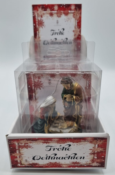 Display Hilige Familie Krippenblock,mit Magnet ca. 10 cm VE=4 Stück
