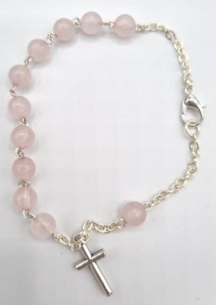 Rosenkranz-Armband Rosenquarz