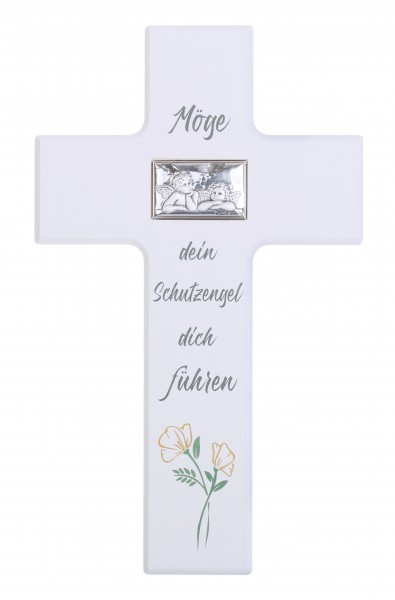 Kinderkreuz "Möge dein Sch...,"20x12 cm Schrift braun