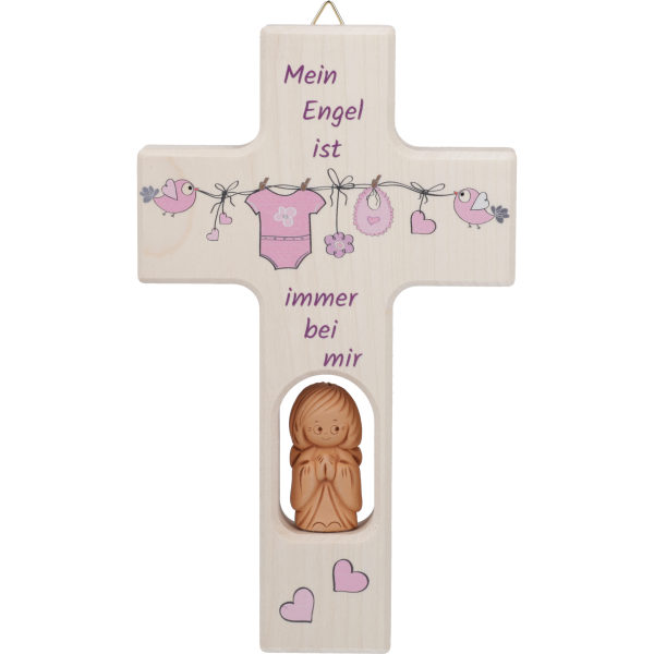 Kinderkreuz mit Tonengel, klein