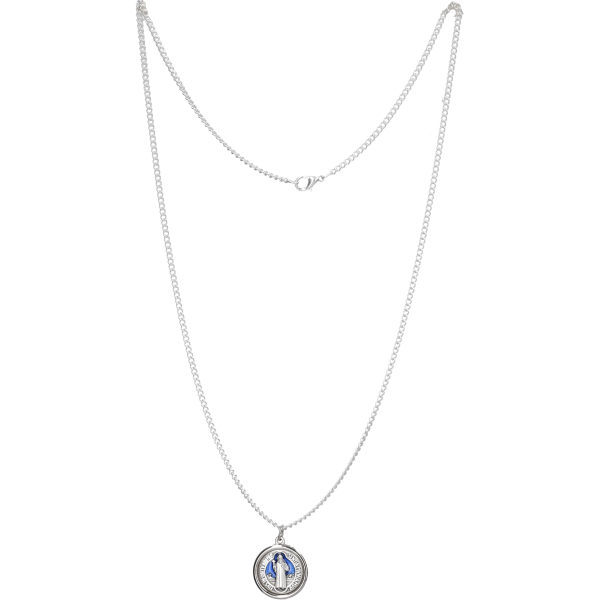 Kette mit Anhänger Benedictus blauVE = 6 Stück