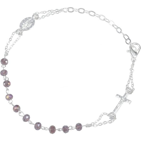 Armband m. Verschluss Lila