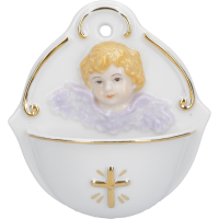 Porzellan Weihkessel Engelskopf/Kreuz Porzellan Weihkessel Engelskopf/Kreuz