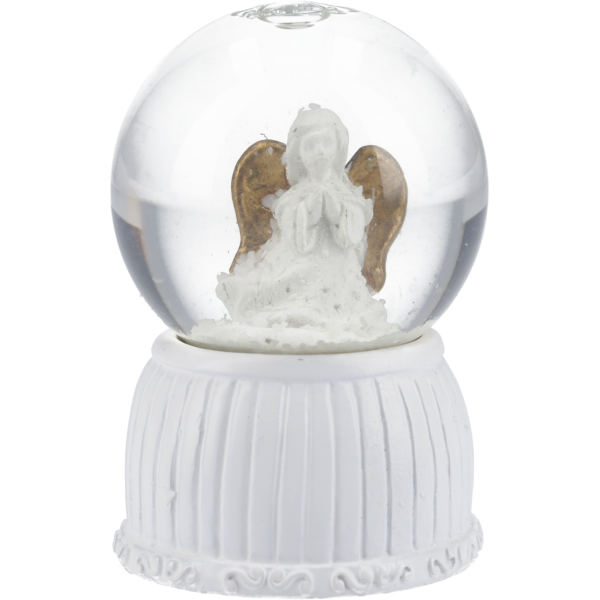 Schneekugel "Weißer Zauber", handbem.