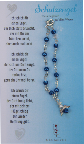 Armband Blau m. Karte Nachfüllpack VE = 3 Stück