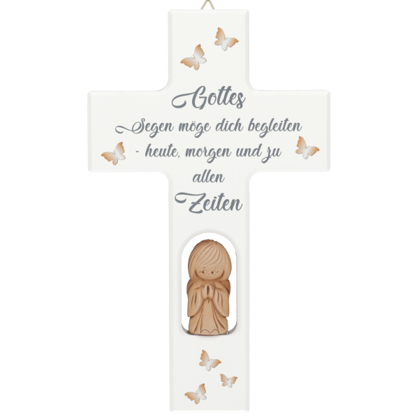 Kinderkreuz "Gottes segen" m. Engel