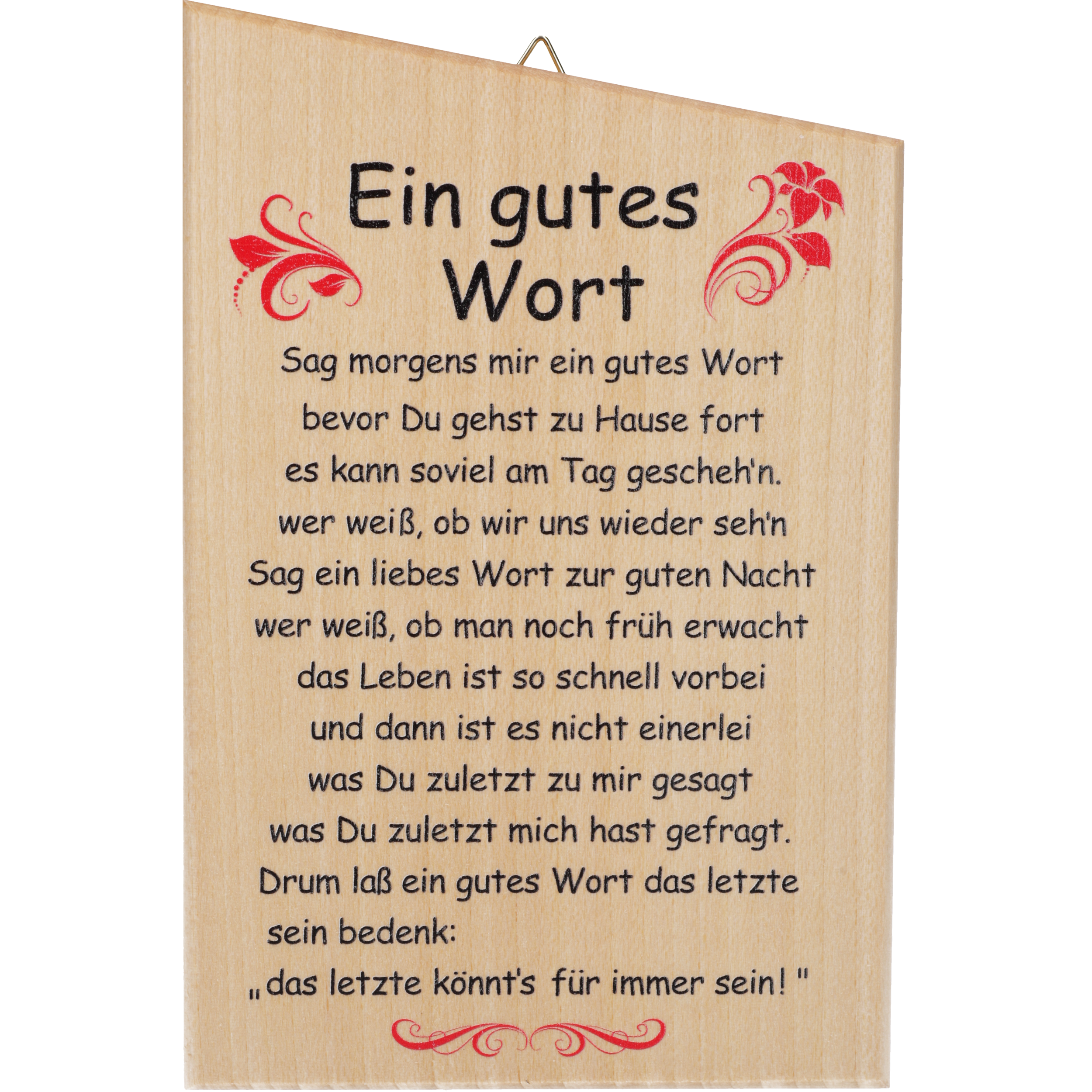 Spruchtafel Ahorn Holztafel Wand Tischdeko Josef Neumeyer