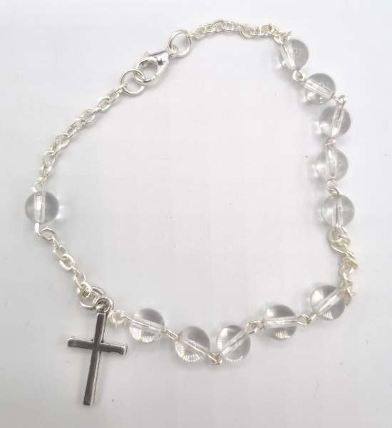 Rosenkranz Armband Bergkristall