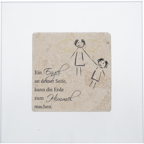 Kalkstein auf Glas