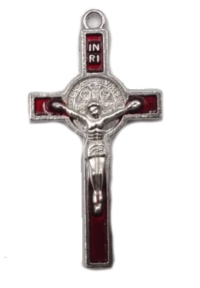 Benediktuskreuz 35mm "rot"