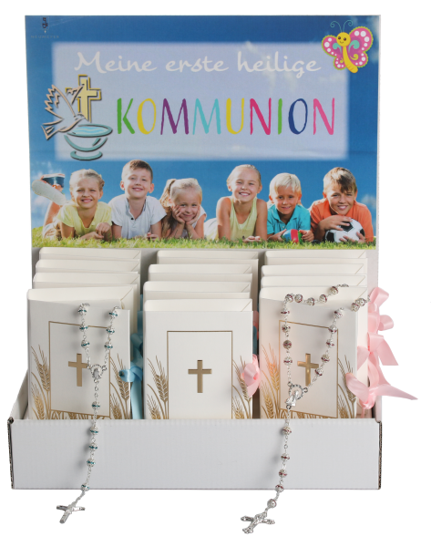 Display Kommunion "Geschenkv. Buch" 12 Stück