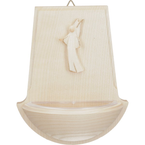 Weihkessel Ahorn m. HolzengelKastenform, ca. 11cm