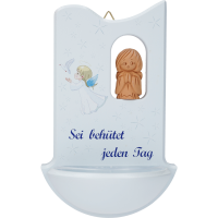 Kinderweihkessel m. Tonengel-Sei behütetAhorn, blau Kinderweihkessel m. Tonengel-Sei behütetAhorn, blau