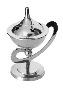 Räuchergefäß "Sterne" Nickel H: 12 cm