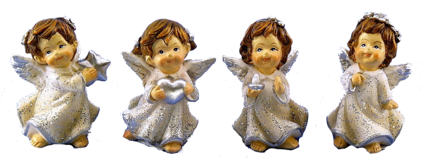Poly-Engel "Stella" stehendgr. 5 cm VE = 4 Stk