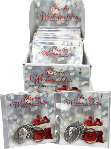 Display "Weihnachts - Schlüsselanhänger"2-fach sortiert, VE=24 Stück