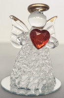 Glasengel Rotes Herz ca. 5 Cm Glasengel Rotes Herz ca. 5 Cm