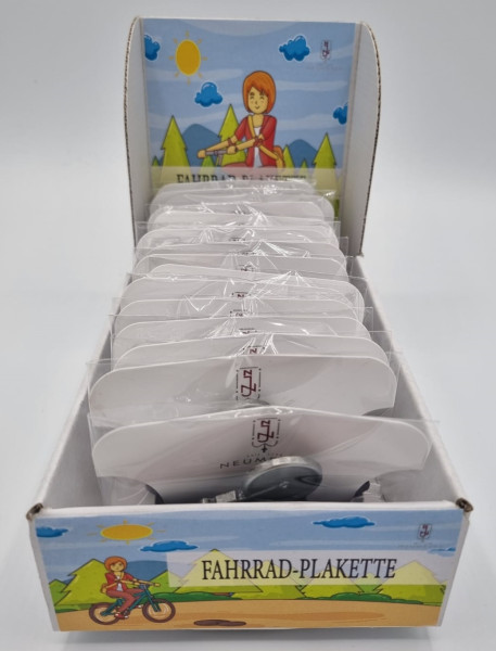 Display Fahrradplakette m. ChristophorusVE = 16 Stück