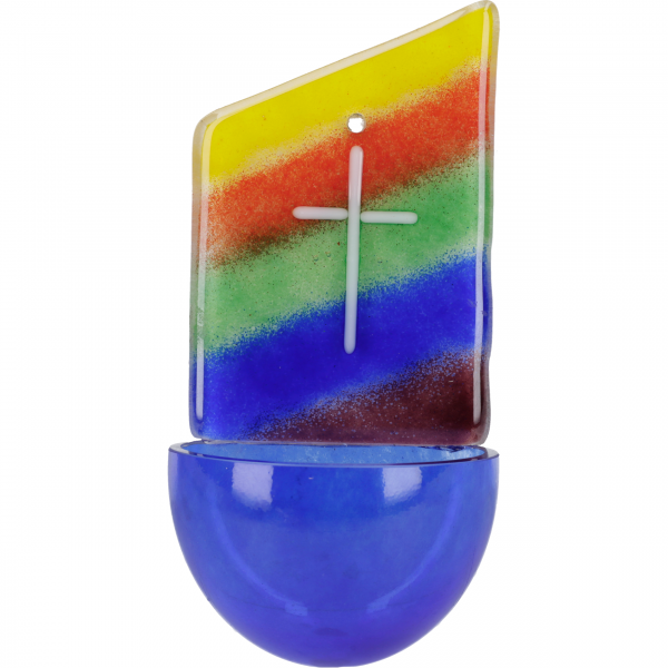 Glas-Weihkessel"Regenbogen"