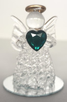 Glasengel Grünes Herz ca. 5 cm Glasengel Grünes Herz ca. 5 cm