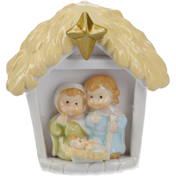 Kinderkrippe "IGLU" mit Licht, 4x7x7,5VE=3St, Stück 2,99, Polyresin handbem.