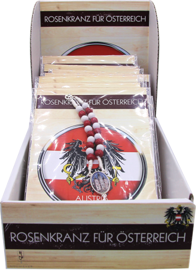 Display Zehnerrosenkranz Österreich VE=12