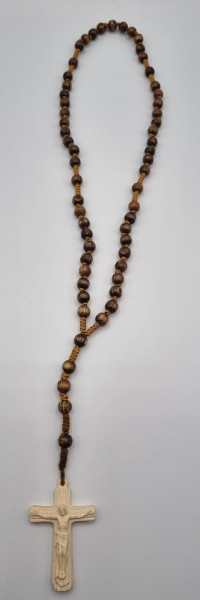 Rosenkranz gek. finnische Tanne dunkelm. natur Kreuz