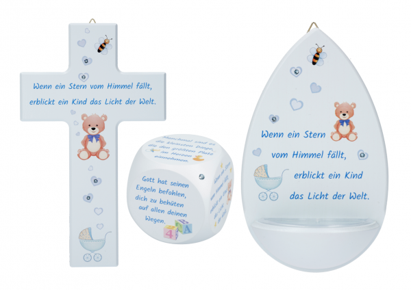 Set "Kleiner Bär" Farbe: Blau, 3-tlg.
