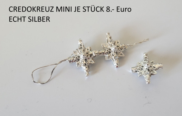 CREDOKREUZ "Echt silber" Klein1 Stück