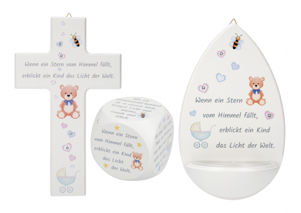 Set "kleiner Bär" Farbe: Weiß, 3-tlg.