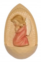 Weihwasserkessel "Engel auf Wolke" rot Weihwasserkessel "Engel auf Wolke" rot